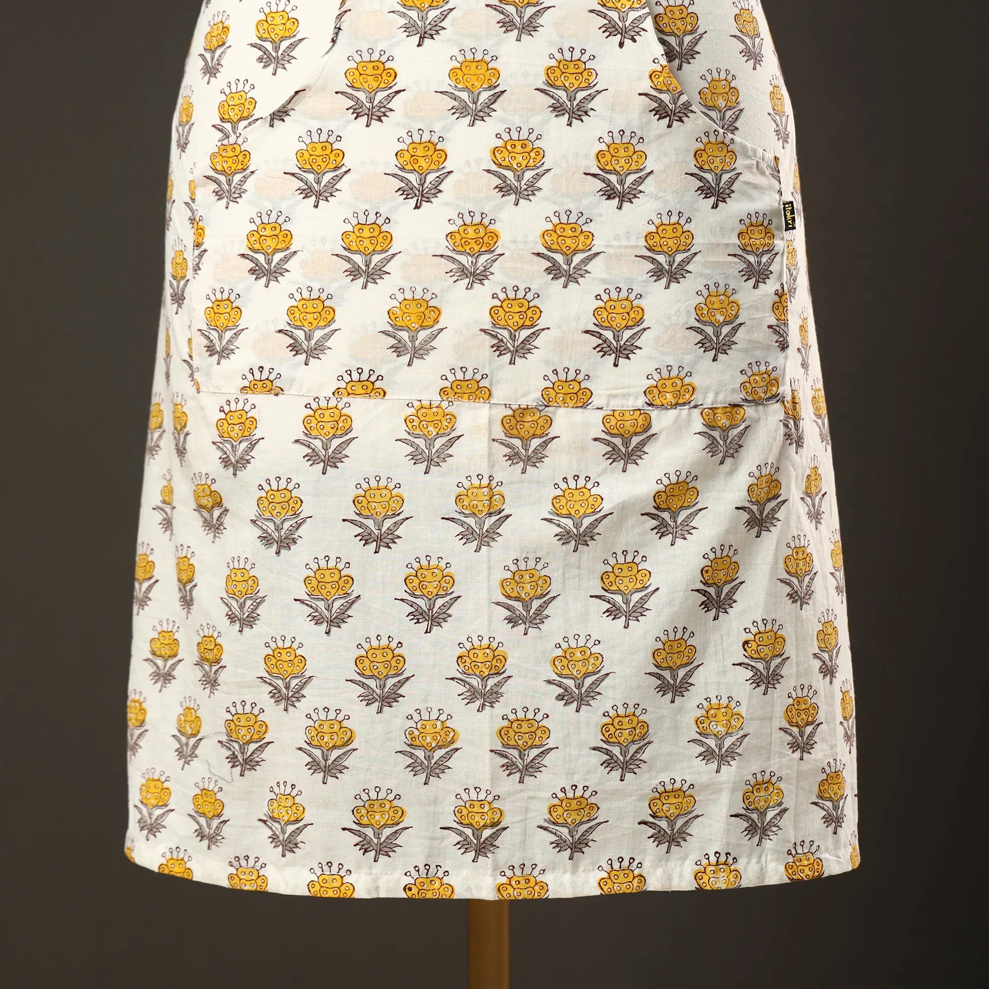 Sanganeri Block Printed Cotton Apron with Pocket 53