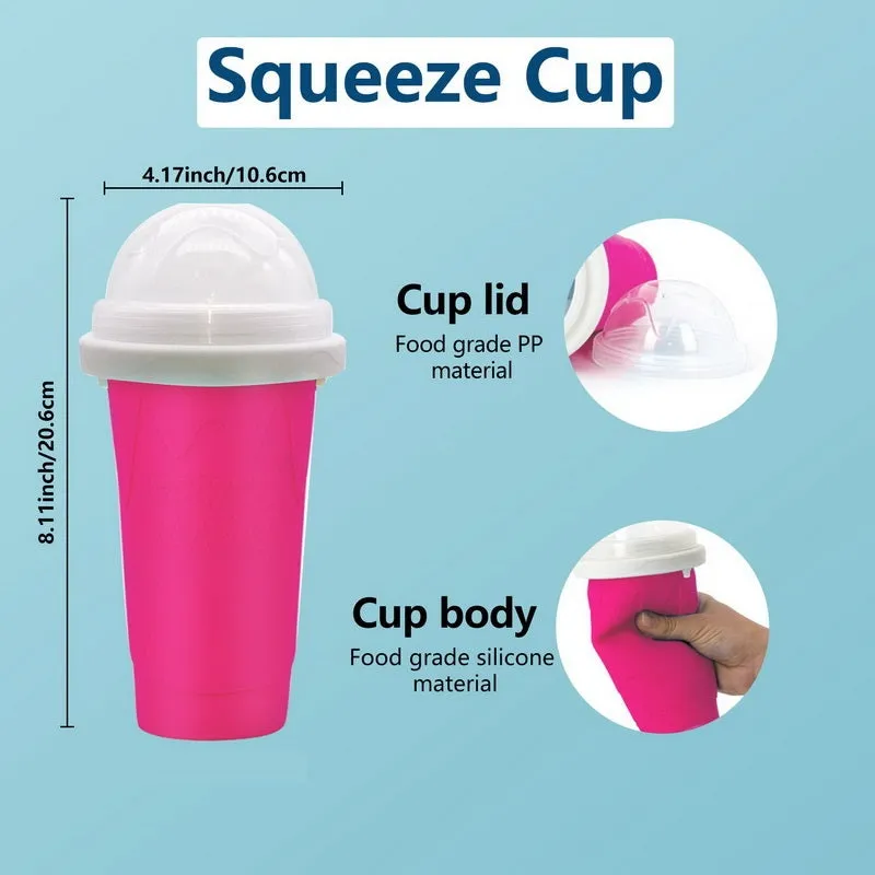 Silicone Quick-frozen Ice Cream Smoothie Maker Squeeze Cup