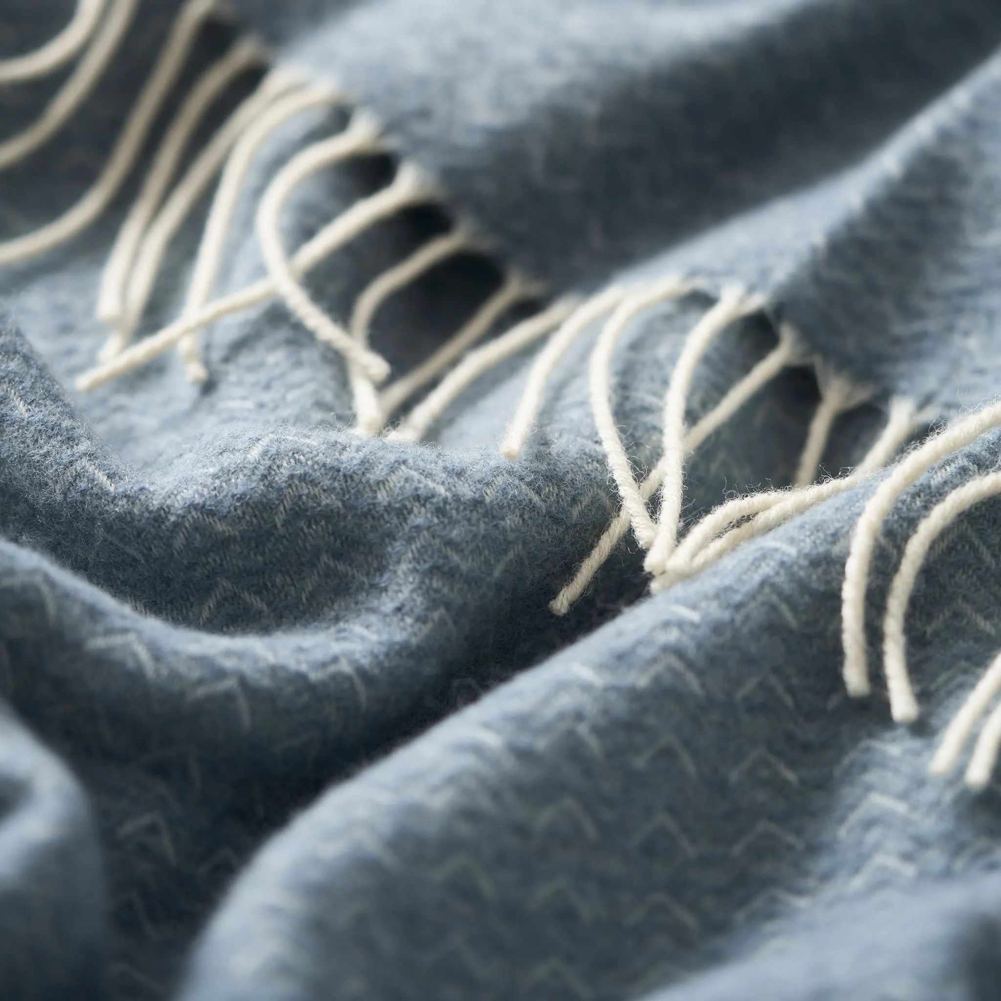 Siljan Cashmere Blanket [Teal melange]