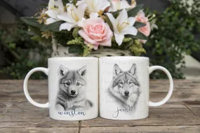 Sketch Design - Baby Wolf/wolf Mug