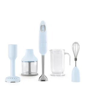 Smeg Hand Blender Blue With Accessories Hbf22pbeu