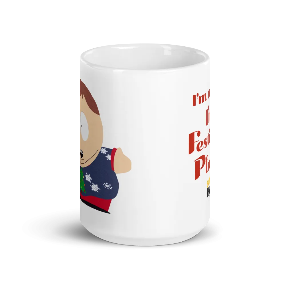 South Park Cartman Festively Plump White Mug