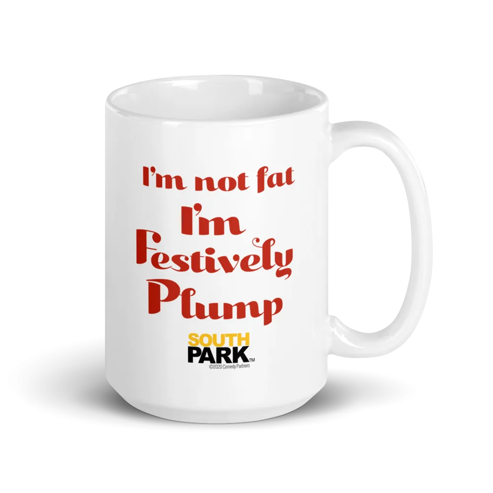 South Park Cartman Festively Plump White Mug