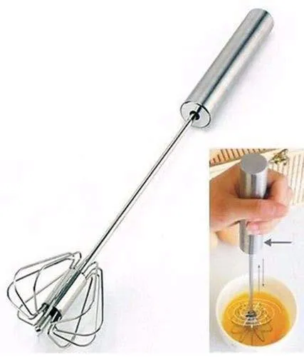 Stainless Steel Spring Mixi Egg/Lassi/Butter Milk Maker/Mixer Hand Blender