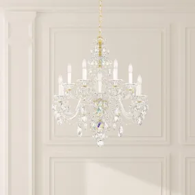 Sterling Silver Chandelier with Clear Heritage Crystals