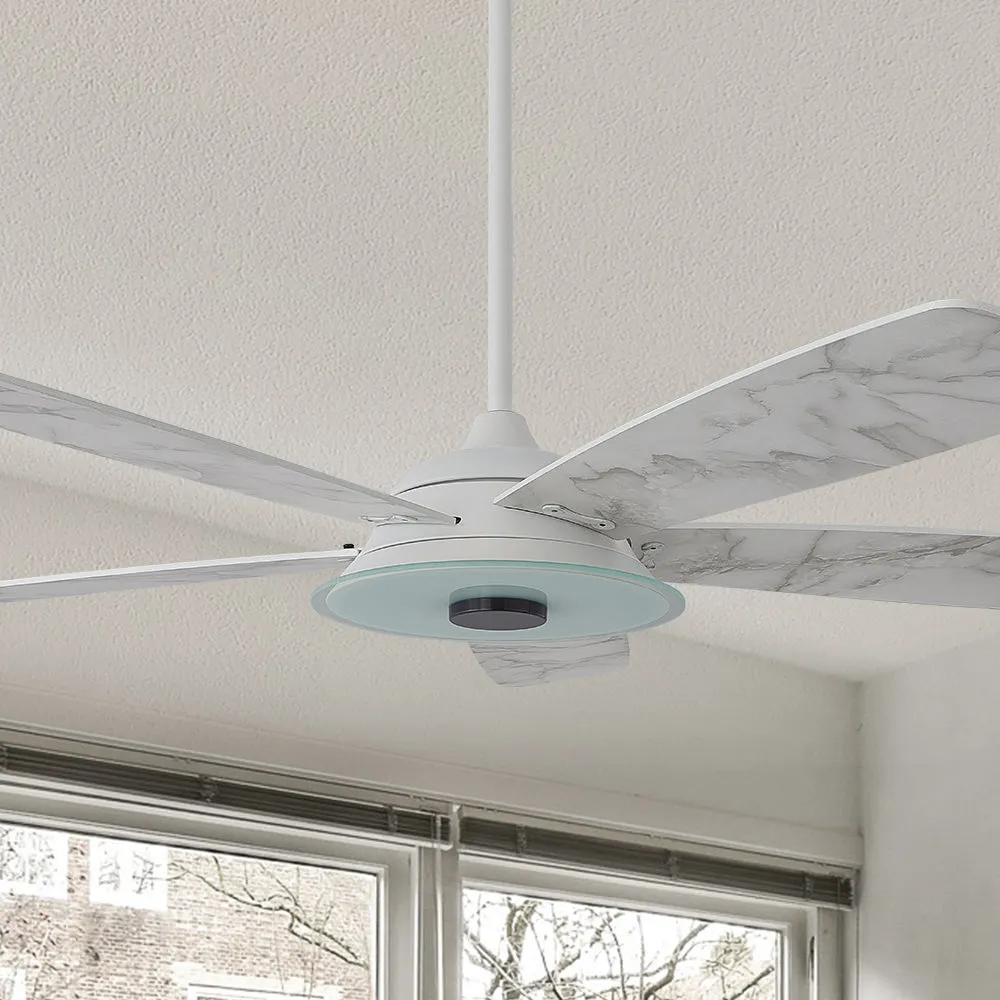 Striker Smart Ceiling Fan with LED Light and Remote Outdoor/Indoor 56"