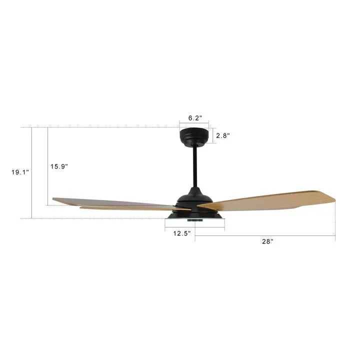 Striker Smart Ceiling Fan with LED Light and Remote Outdoor/Indoor 56"