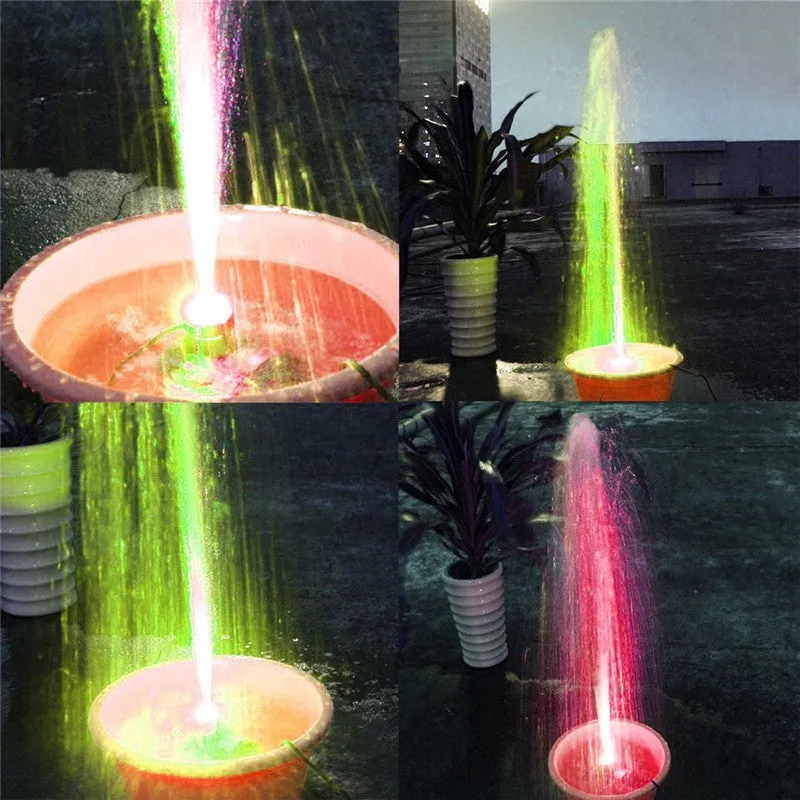 Submersible Fountain Pool Water Pump with 12 Color LED