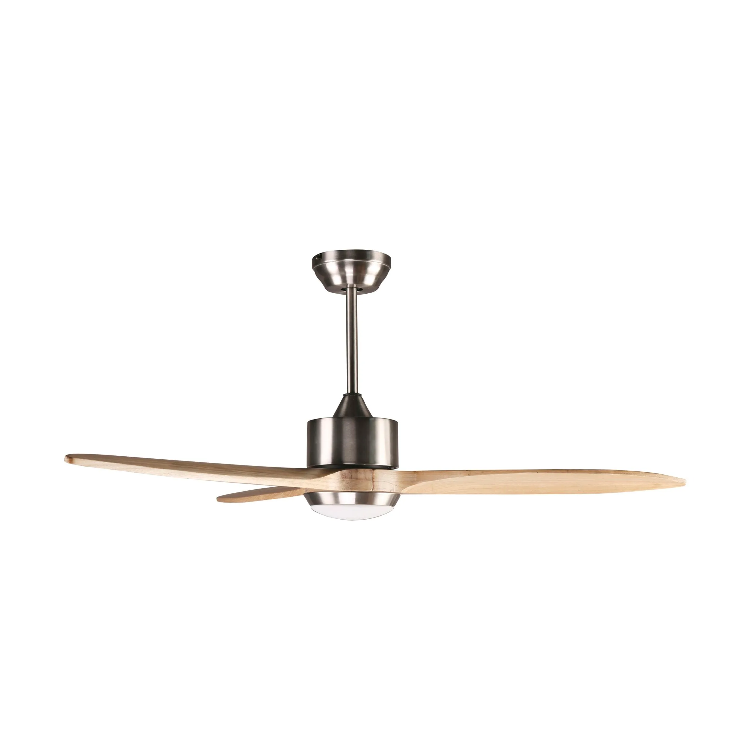 Suva Indoor DC Ceiling Fan with LED Light & Remote - Natural Timber 122cm