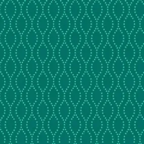 Teal Ogee Dot 13089B-58