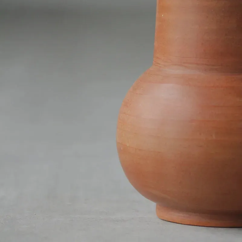 Terracotta Carafe and 2 tumblers with Wooden Lid