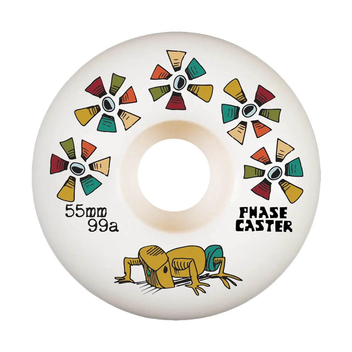 The Heated Wheel - Phasecaster Calyx 55MM 99A Skateboard Wheels