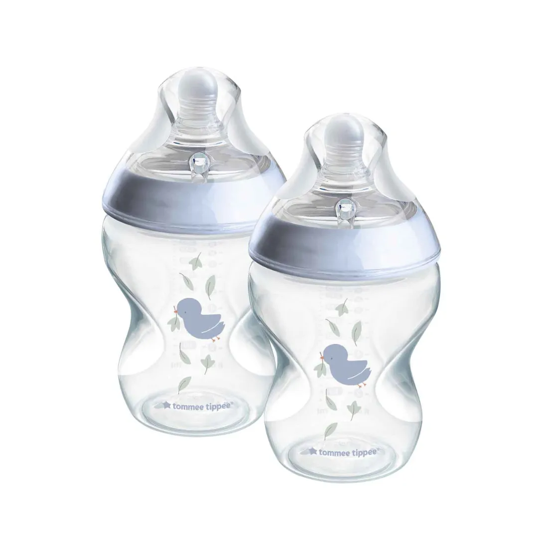 Tommee Tippee Natural Start PP Bottle 260ml - 2 Pack (Blue)