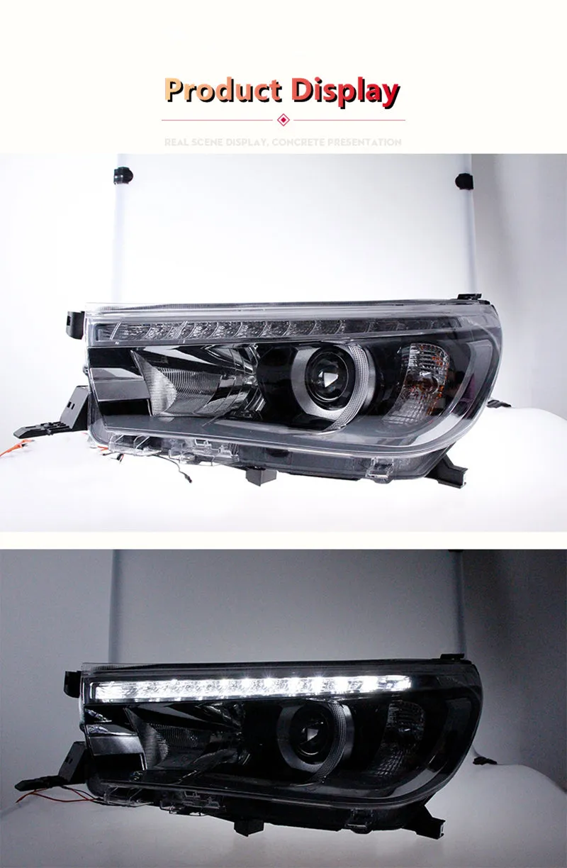 TOYOTA HILUX N80 LED HEADLIGHTS 2015-2019