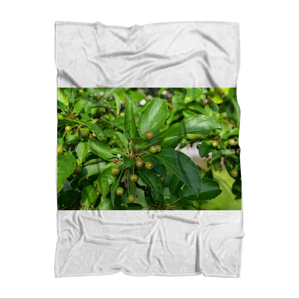 Tree with Seeds Sublimation Throw Blanket