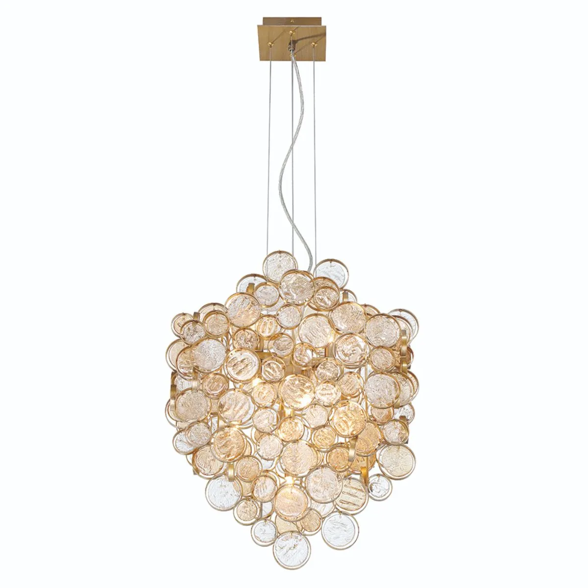 Trento 20 in. 7 Lights Chandelier Gold Finish