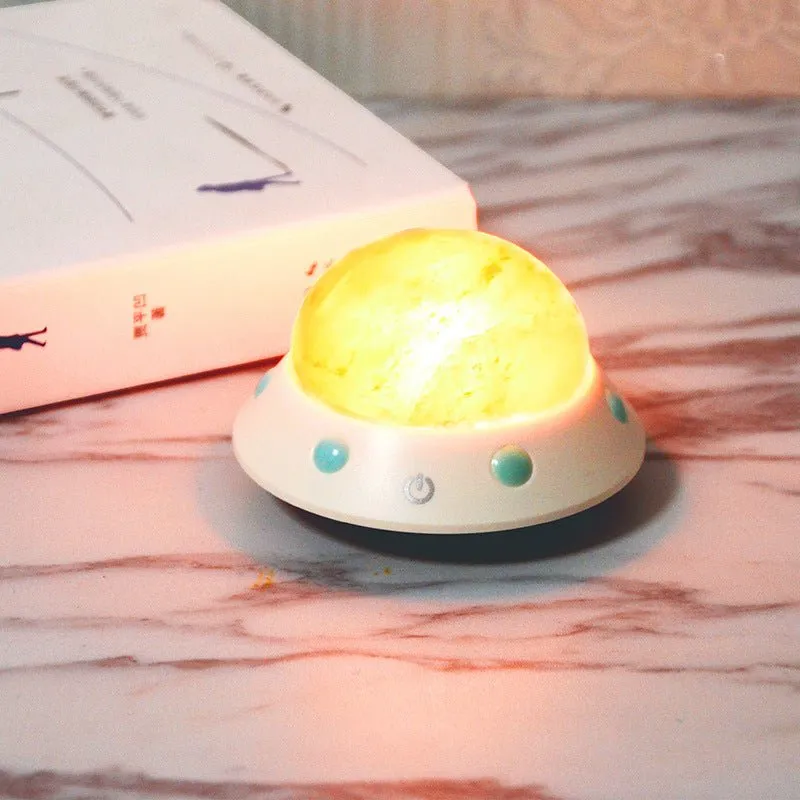 UFO Shape Crystal Salt Lamp