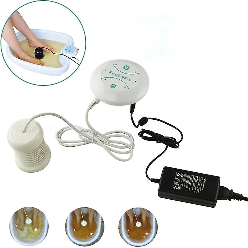 US Plug Mini Foot Spa Bath Massager Detox Machine Ion Cleanse Ionic Foot Bath Aqua Cell Spa Machine Detox Foot Bath Array Aqua Spa Relax Fa0054