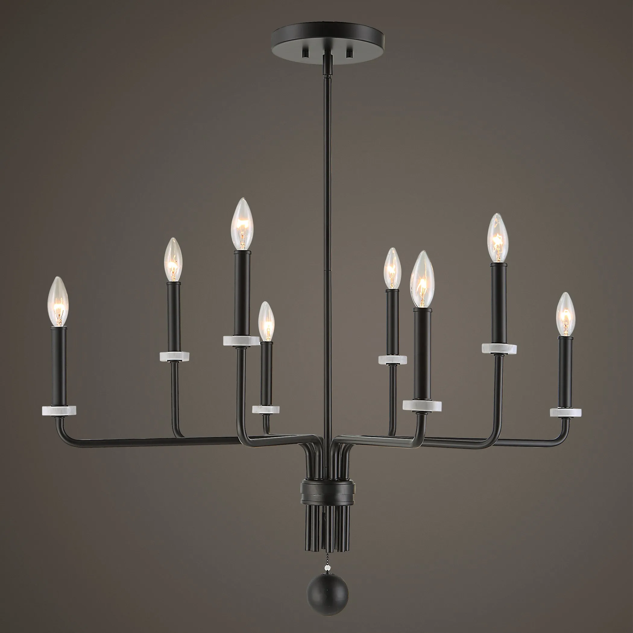 Uttermost Ebony Elegance 8 Light Chandelier