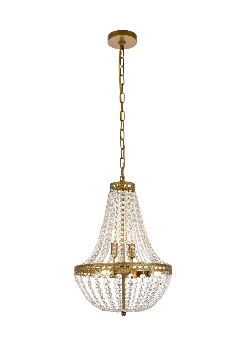 Valeria 5-Light Pendant in Brass