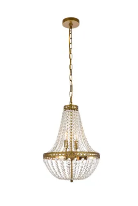 Valeria 5-Light Pendant in Brass