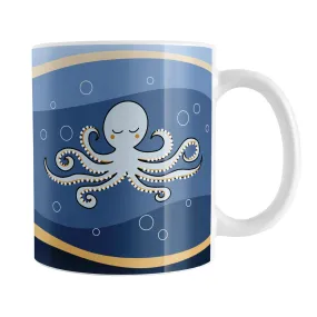 Wavy Blue Octopus Mug