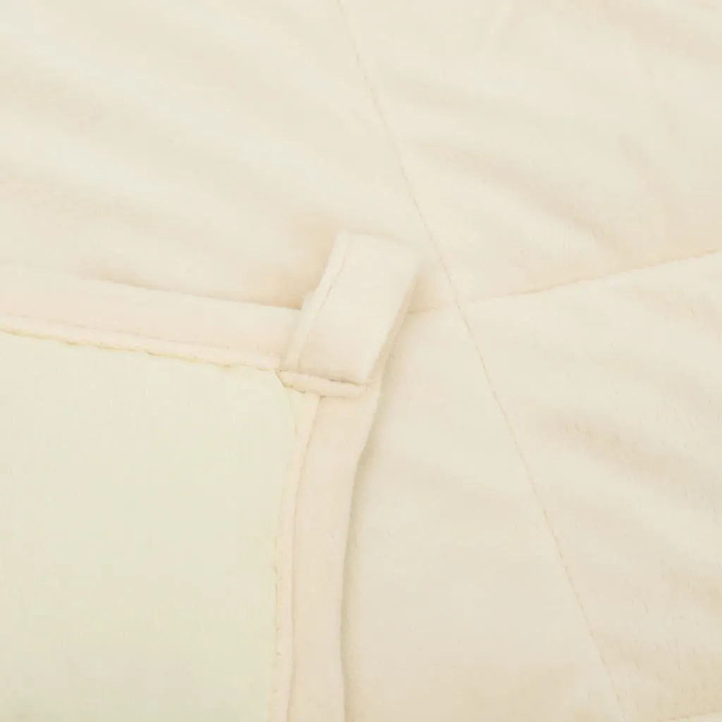 Weighted Blanket Light Cream 152x203 cm 11 kg Fabric