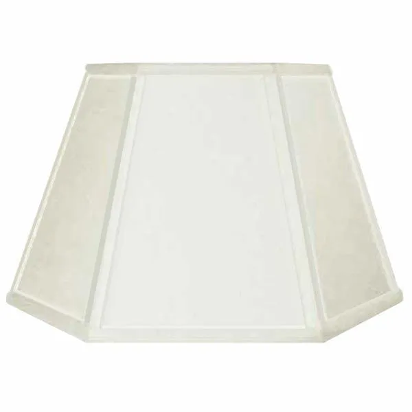 White Linen Uno Lampshade for Bridge Lamps