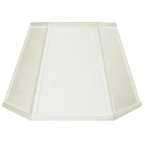 White Linen Uno Lampshade for Bridge Lamps