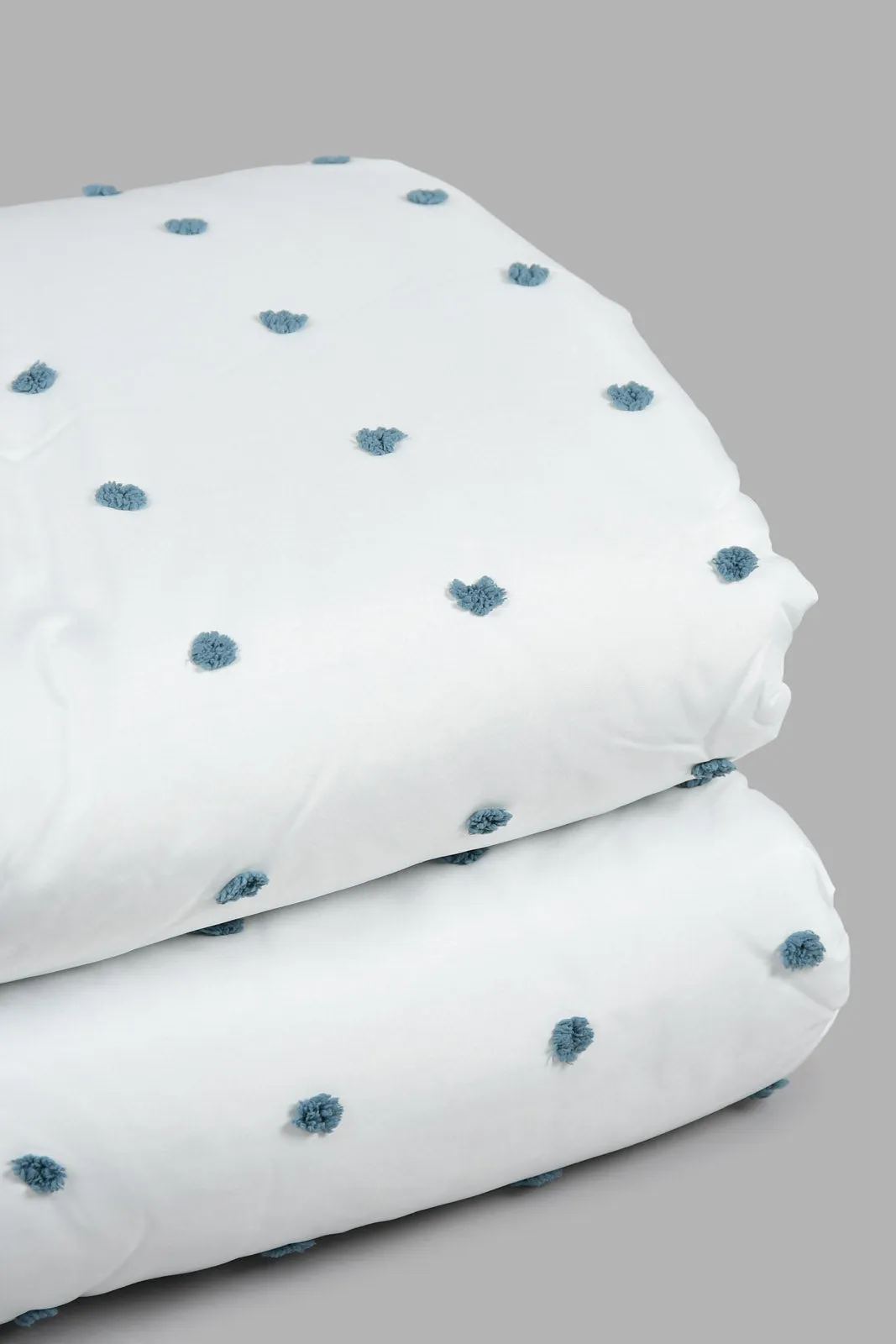 White Polka Dot 3-Piece Comforter Set (King Size)