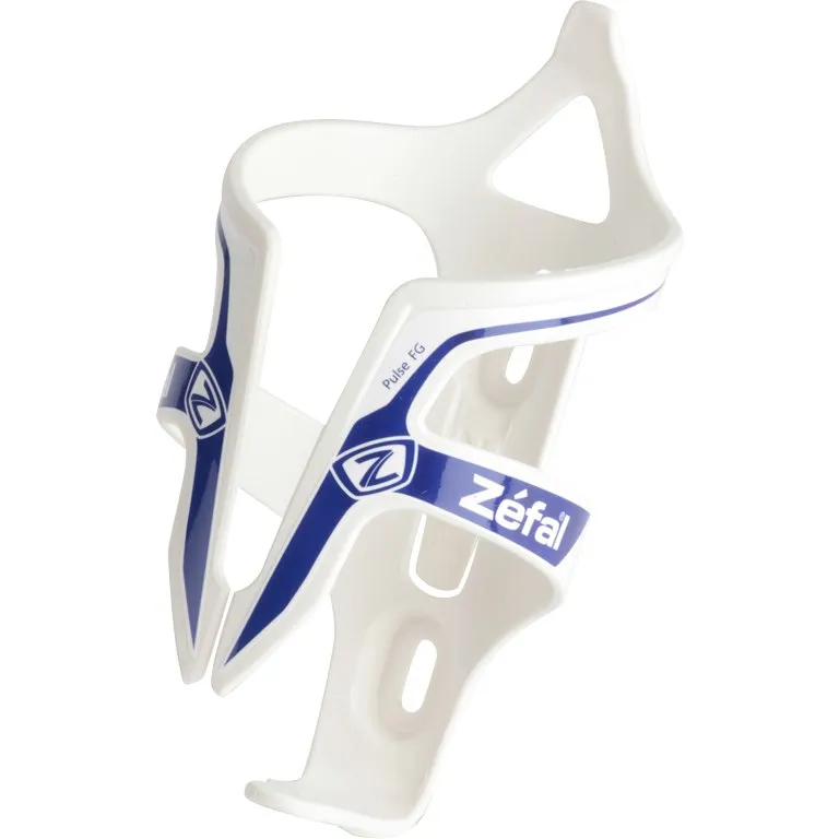 Zefal Pulse Fiber Glass Bottle Cage-White/Blue