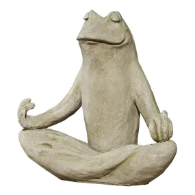 Zen Frog Garden Statue