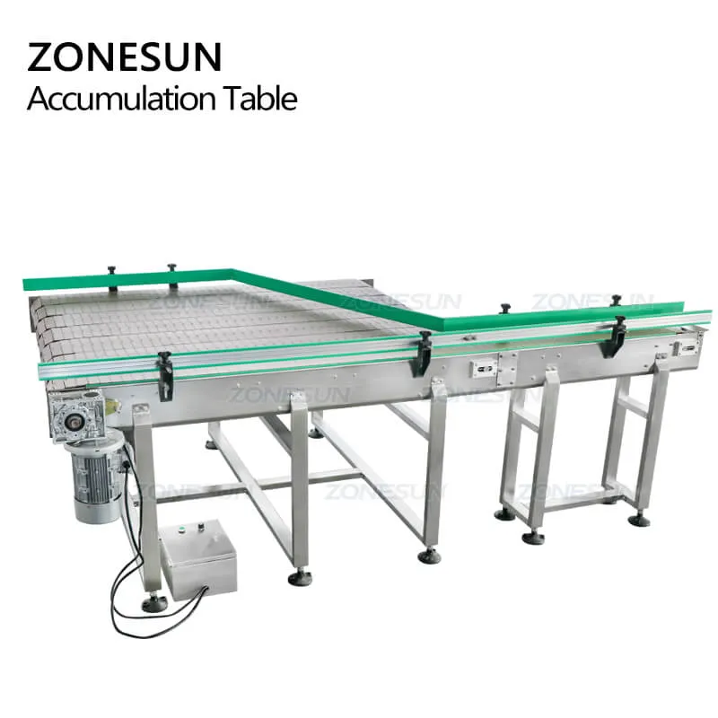 ZS-CB190 Automatic Round Plastic Bottle Unscrambler Glass Bottle Accumulation Table Conveyor Sorting Turntable Feeding Machine