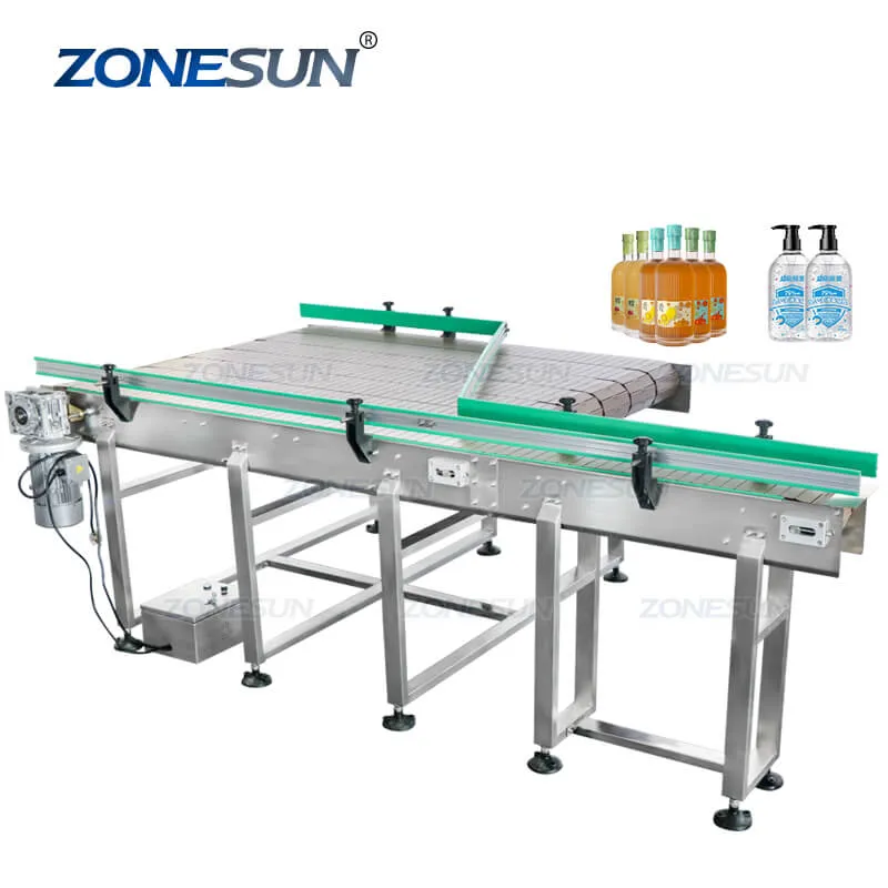 ZS-CB190 Automatic Round Plastic Bottle Unscrambler Glass Bottle Accumulation Table Conveyor Sorting Turntable Feeding Machine